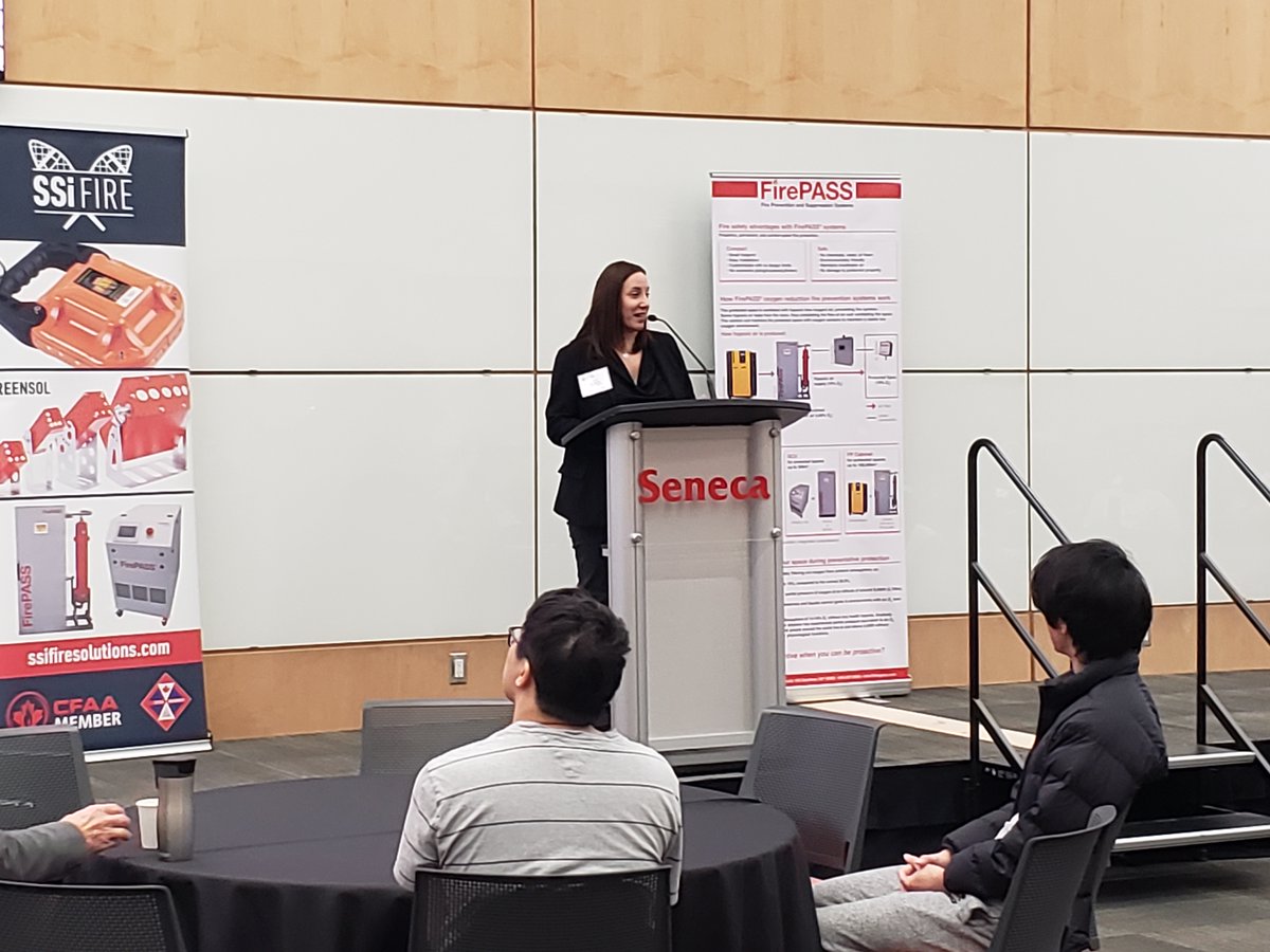 SenecaFire72's tweet photo. The Canadian Fire Safety Association's Fall Tech session is underway!

#senecaproud to be hosting this event filled with Students, Alumni and Industry guests from across the country. #LearnItLiveIt only at Seneca Polytechnic Fire Protection @CFSA_CANADA @CFSA_Nextgen https://t.co/HFfCCGfcLN