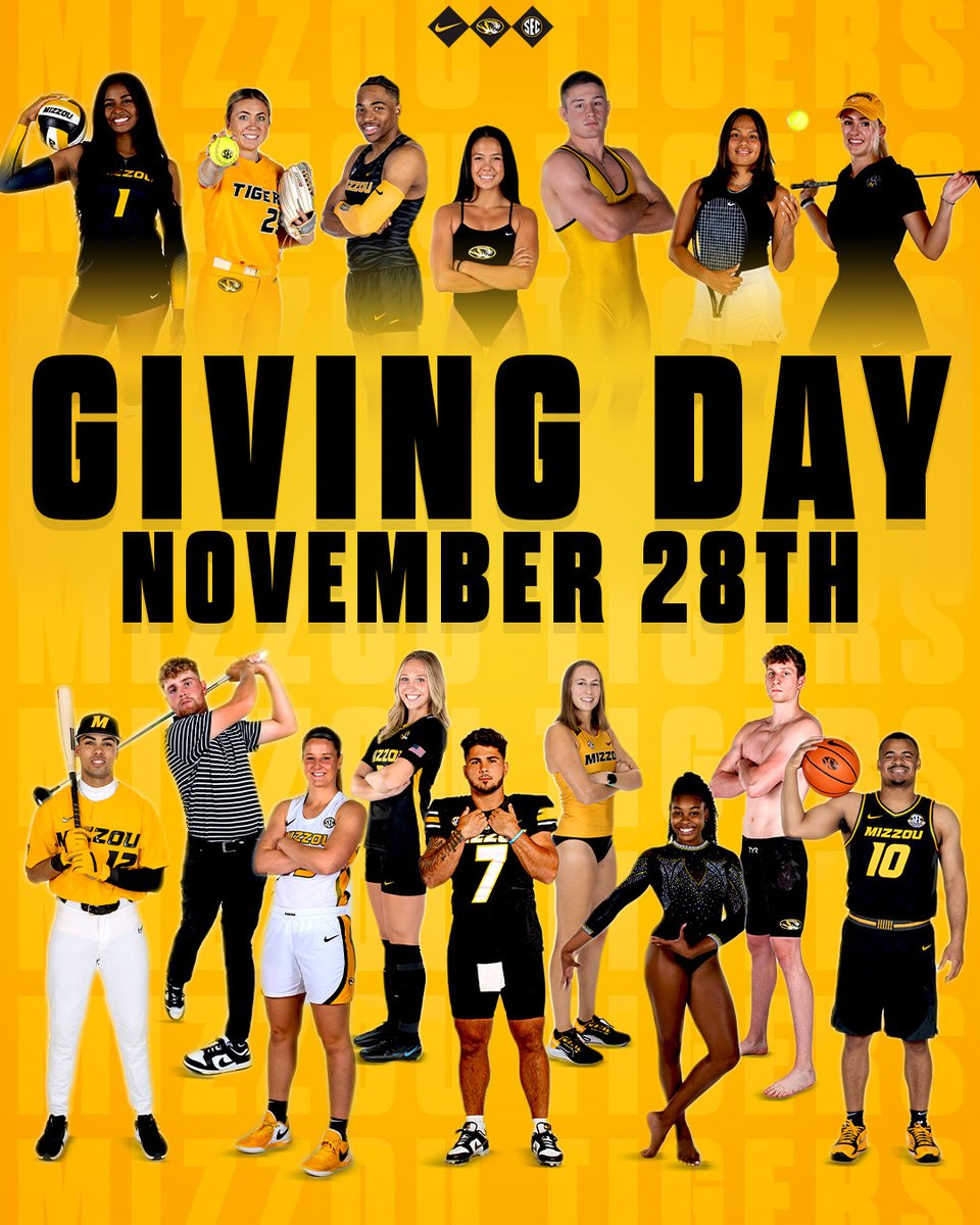 Support the Tiger Funds on #GivingDay! Tiger Funds sustain our MOmentum for Mizzou student-athletes and programs during the changing landscape of college athletics. Click to learn more! TSFmizzou.com/TigerFund #MIZ🐯