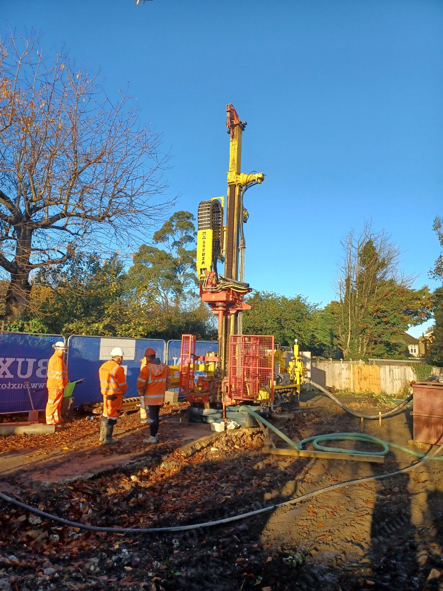 'Exciting progress at St Mary's Almshouses! We've started installing eco-friendly ground source heat pumps, reaching 120m deep. This cutting-edge technology ensures comfort, sustainability, and cost-effectiveness for our new almshouses. #sustainablebuilding #passivehouse