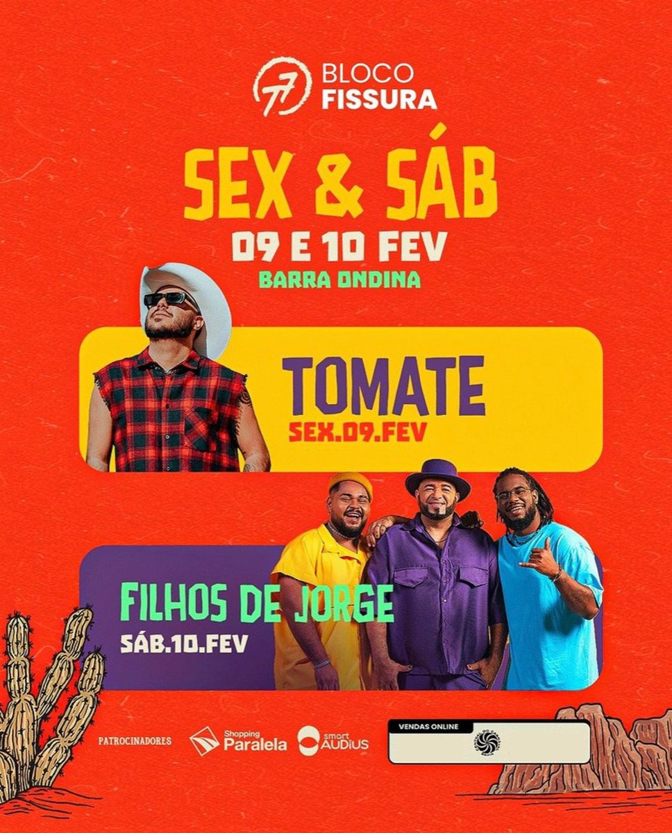 “Te espero no farol…” pra curtir o Carnaval no Bloco Fissura! 🤠🔥