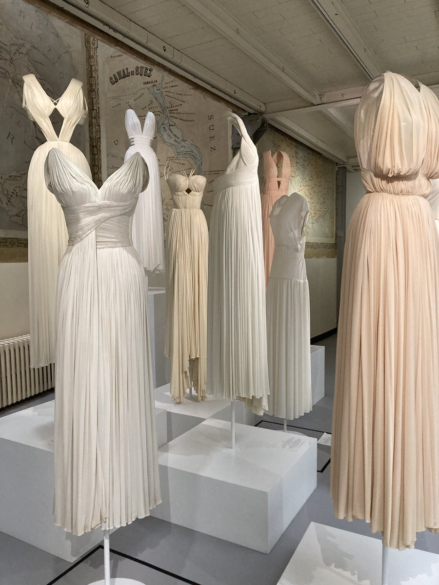 Currently on display at the Fondation Azzedine Alaïa: a conversation with Madame Gres. #fashionexhibition #hautecouture