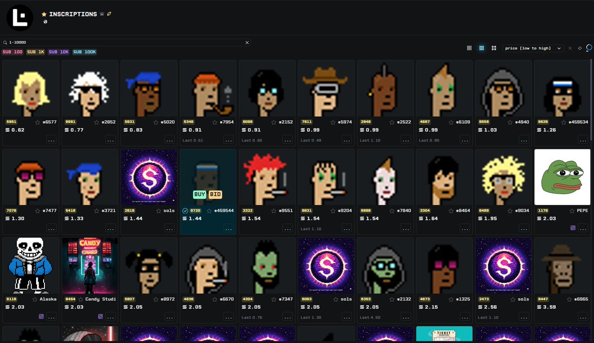 Slayffin2's tweet image. Guide on buying Solscriptions:

Go to tensor.trade/trade/inscript…

Enable Immutable only

Sort by 1-10K

Sort by lowest price

Sweep

Check back in 3-6 months

#solana #solscriptions