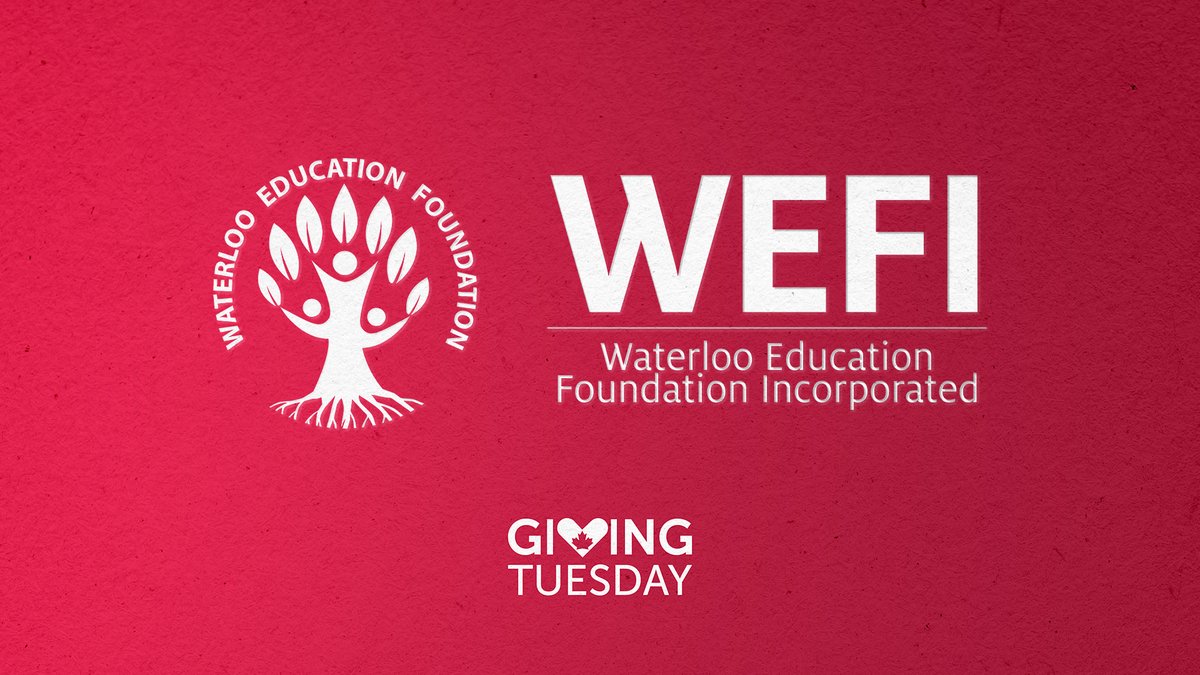 wefihelps's tweet image. On #GivingTuesdayCA, back the Waterloo Education Foundation Inc. (WEFI) for a positive change in our community. Every student unlocks their full potential with a full stomach and warm clothes. Join us in making this vision real! Donate now: bit.ly/WEFIHelps