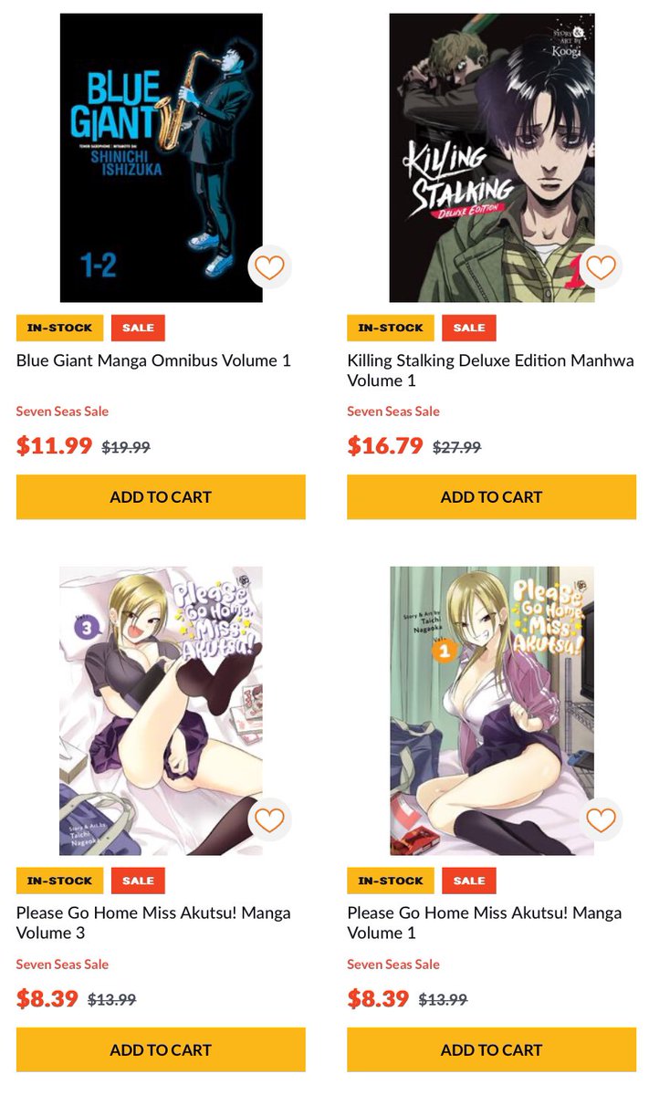 🧭Manga Alerts & Restocks #uw7s🌊 on X: Crunchyroll Store's