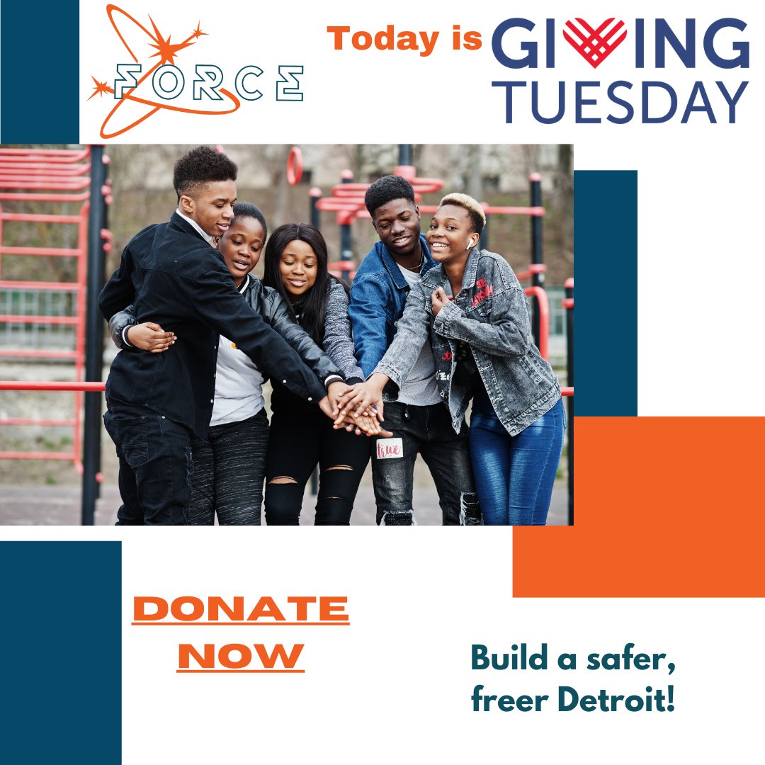 Today is #GivingTuesday! FORCE Detroit is raising money to provide food, housing, employment, mental health support, and other essential services to families impacted by gun violence. If you’re passionate about creating a freer, safer city, donate today. secure.givelively.org/donate/faithfu…