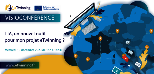 eTwinning_Stras's tweet photo. 🤖 Conférence «L'IA, un nouvel outil pour mon projet eTwinning ?»
📅 Mercredi 13 décembre 2023 de 15h à 16h30.
🎯 Pour les enseignants du 1er et 2nd degré, toutes disciplines.
🗣 Intervenante : Isabelle Dufrene ambassadrice #eTwinning
Par ici ➡ https://t.co/wWXoiwQ2jH https://t.co/b6QFd4fX4q