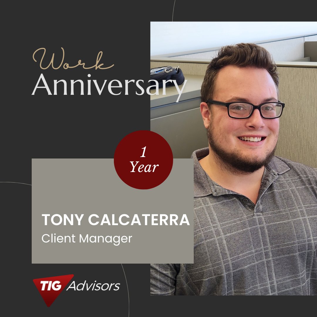 Tony has been with #TeamTIG for 1 year. As a Commercial Lines Client Manager in Chesterfield, MO, Tony is ready to help you with all your insurance needs. Thank you Tony for all you do!
#worklife #TIGlife #TIGCares #celebratingyou #InsuranceMatters