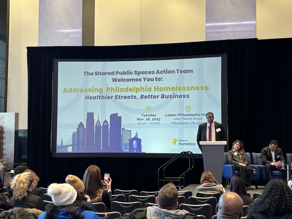 phlcares's tweet photo. David Holloman, Interim Executive Director of @PHLCityHomeless, highlight the importance of service people first and underscores people, process, and accountability. https://t.co/6Das2USpOs