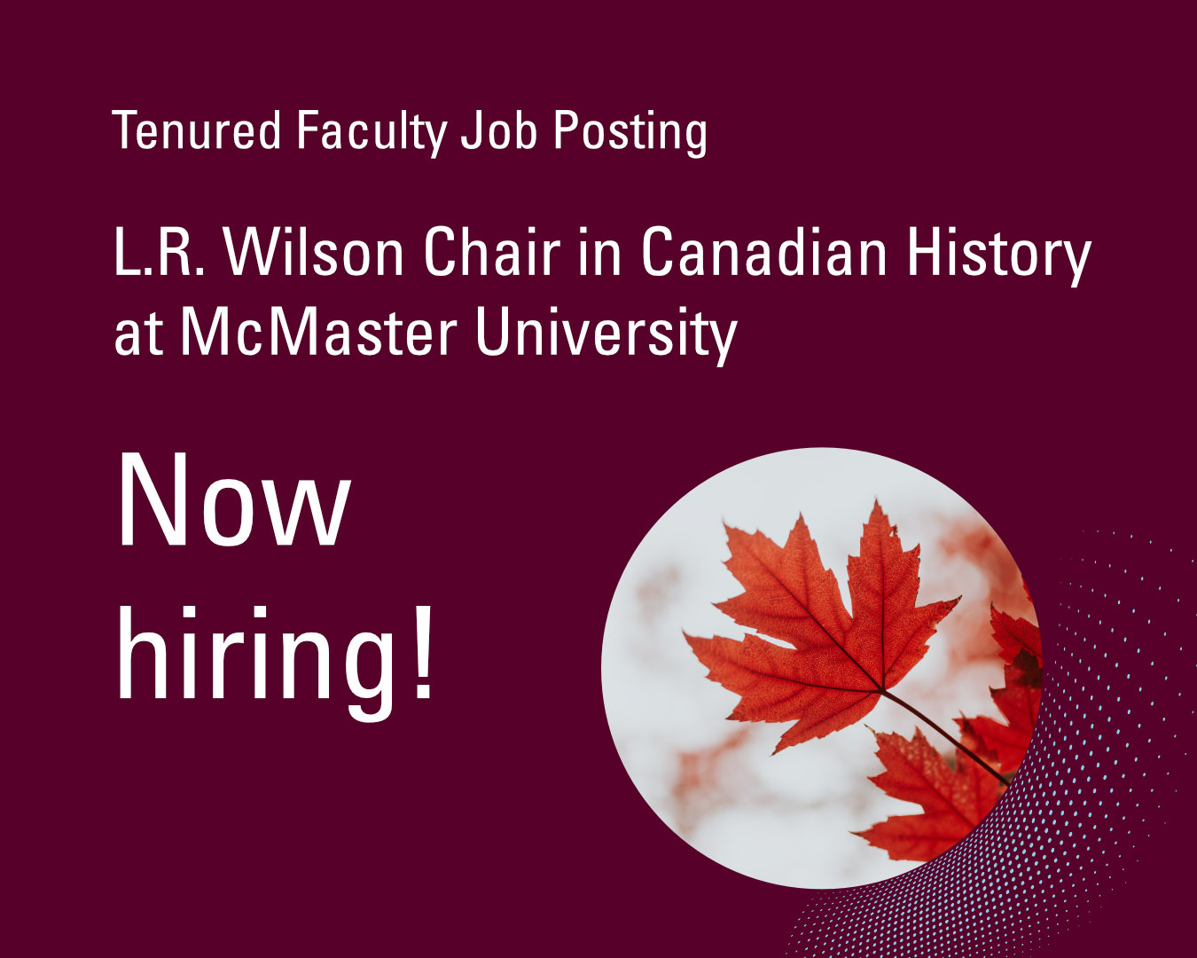 McMaster Humanities on X: &ldquo;Now hiring! McMaster University seeks 