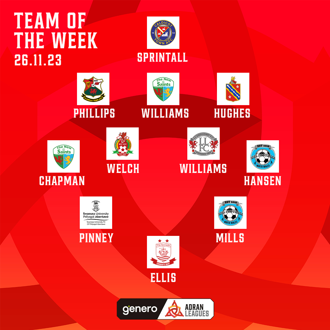 ✨ TÎM YR WYTHNOS ✨

Introducing your #GeneroAdranLeagues Team of the Week...