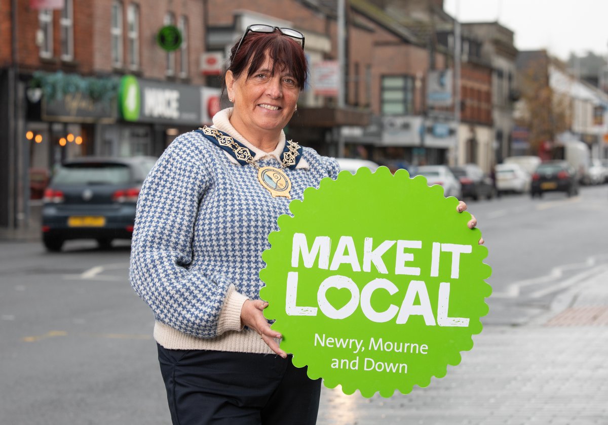 nmdcouncil's tweet photo. A new Christmas #MakeItLocal campaign has been launched by Chairperson, Cllr Valerie Harte.🎄👏
The campaign coincides with the busy shopping period on the approach to Christmas and shines a light on local businesses that have been impacted by flooding.
https://t.co/vIkbJOOXBk https://t.co/iM4456TfS1