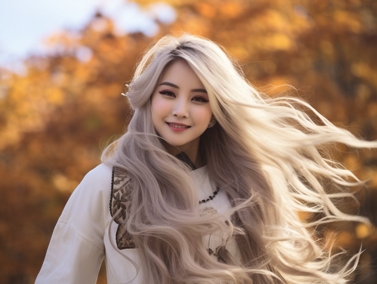 This beautifully captures the transition from autumn to winter, conveying the fading leaves, chilly air, and the anticipation of the upcoming season with elegant simplicity. #beautifulgirl