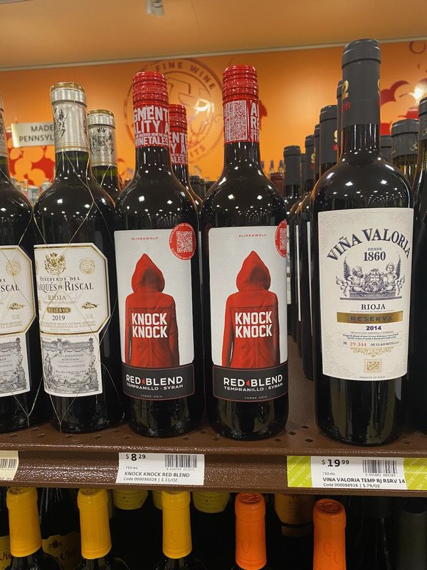 Knock Knock Red Blend on the PA Fine Wine &amp; Good Spirits store shelves!  Pick a bottle up &amp; send us your thoughts!  This ad is co-funded by the European Union.)