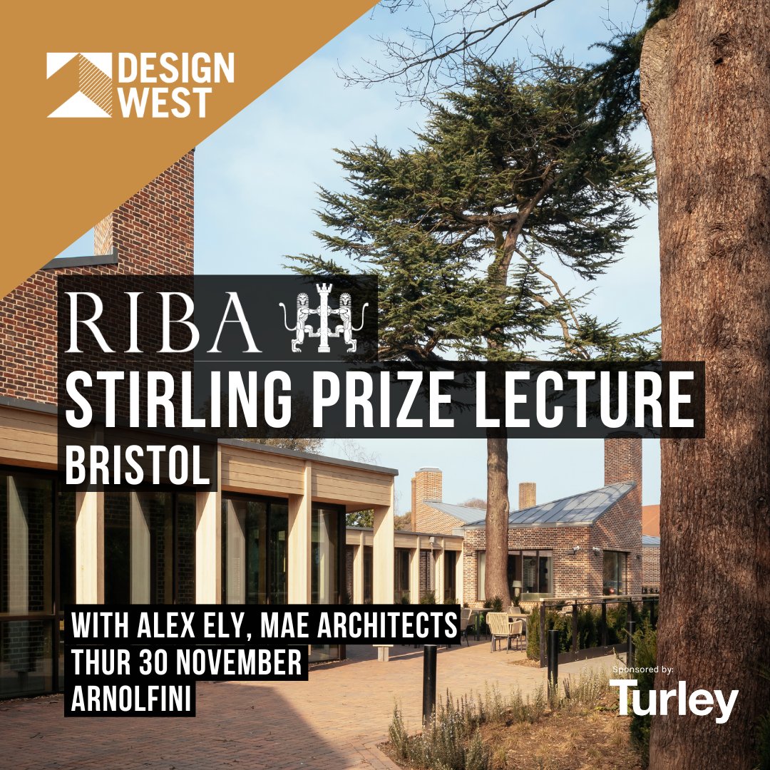 EXTRA TICKETS RELEASE! 10 tickets now available for @DesignWest1 @RIBA Stirling Prize lecture on Thurs 30 Nov | Arnolfini. Book: designwest.org.uk/whats-on/stirl…