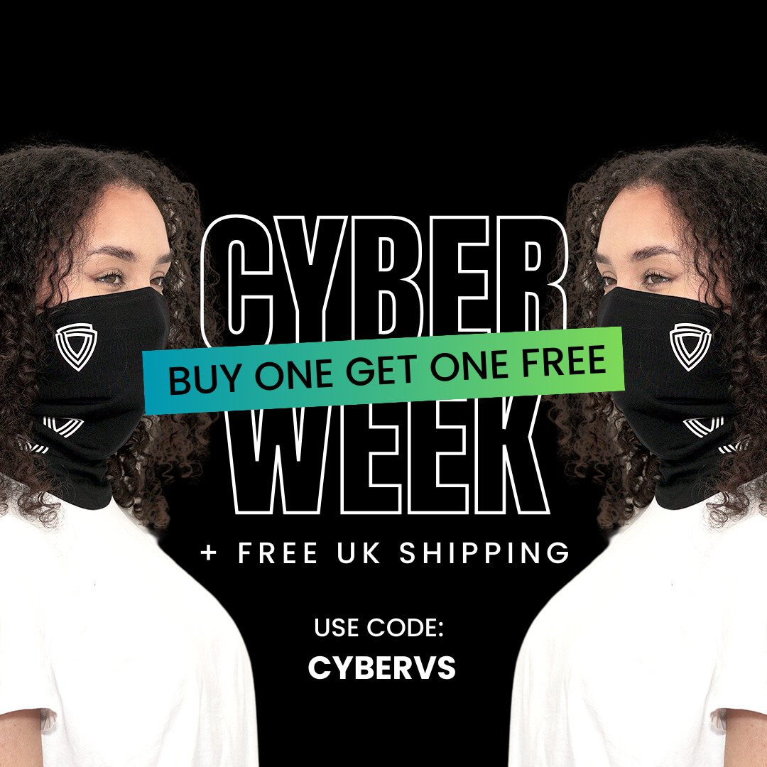 This festive season, prioritise safety with Virustatic SHIELD®! Don't miss our Cyber Week deal: Buy One Get One Free + Free UK Shipping! Use code CYBERVS. Offer valid until December 5th, 2023. T&amp;Cs apply. #CyberWeek #StaySafe #BOGO
