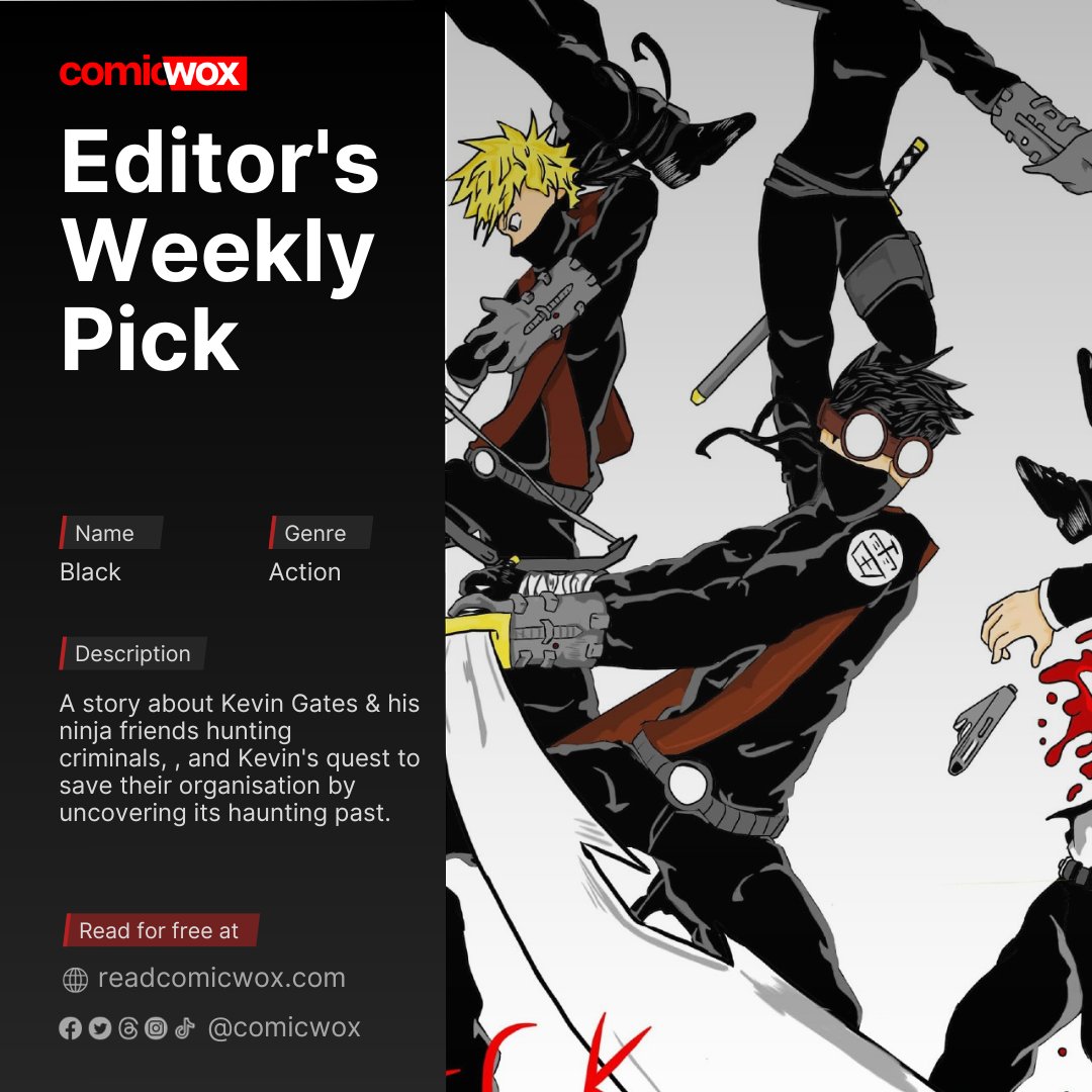readcomicwox's tweet photo. Kevin Gates and his friends aren’t regular teenagers, they’re ninja working for a secret governmental organization known as The Blackstar Organization, Kevin and his friends are tasked with the sole purpose of capturing the world’s most wanted terrorists, criminals and villains. https://t.co/9OSQ0DC8Ad