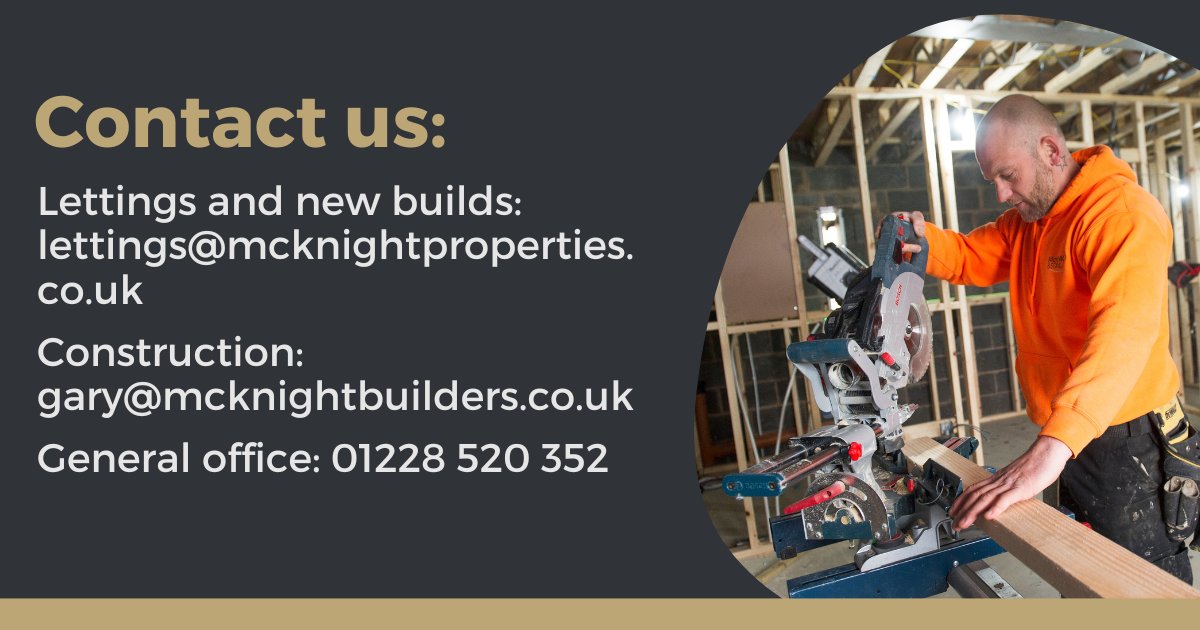 ✅ Thinking of making changes to your home?
✅ Planning a large construction project?
✅ On the lookout for a student flat?
McKnight can help you. Contact a member of our team today 👇