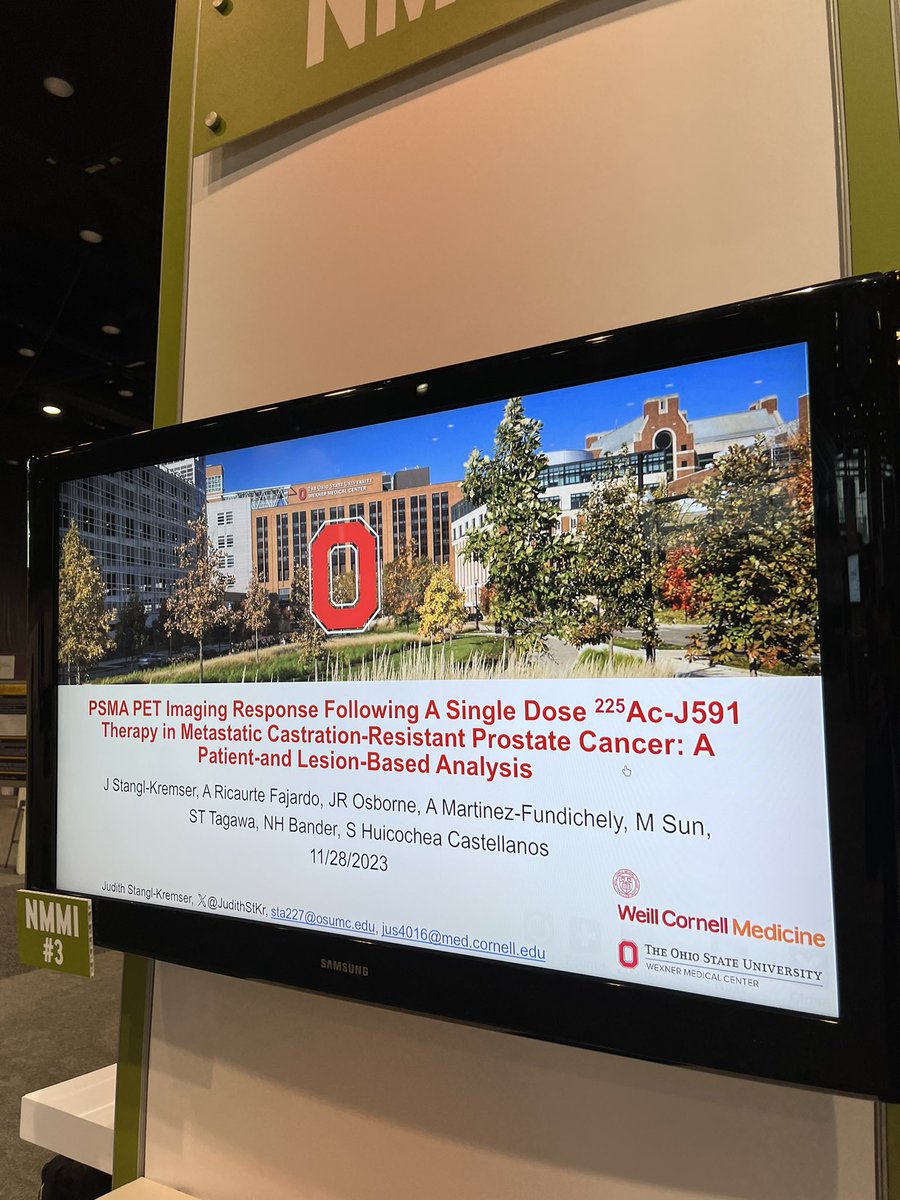 WCM Molecular Imaging and Therapeutics (@molecularwcm) on Twitter photo Are you at #RSNA2023? check out this poster on PSMA PET Imaging Response Following alpha Therapy, by our attendings <a href="/HuicocheaSandra/">Sandra Huicochea Castellanos</a> @JOsbMD, our fellow <a href="/AndresRicaurte1/">Andres Ricaurte Fajardo</a> and former urology oncology postdoc and now urology PGY1 <a href="/JudithStKr/">Judith Stangl-Kremser</a>. Congrats! <a href="/DrScottTagawa/">Scott Tagawa</a> <a href="/WCMRadiology/">Weill Cornell Medicine Radiology</a> Are you at #RSNA2023? check out this poster on PSMA PET Imaging Response Following alpha Therapy, by our attendings <a href="/HuicocheaSandra/">Sandra Huicochea Castellanos</a> @JOsbMD, our fellow <a href="/AndresRicaurte1/">Andres Ricaurte Fajardo</a> and former urology oncology postdoc and now urology PGY1 <a href="/JudithStKr/">Judith Stangl-Kremser</a>. Congrats! <a href="/DrScottTagawa/">Scott Tagawa</a> <a href="/WCMRadiology/">Weill Cornell Medicine Radiology</a>