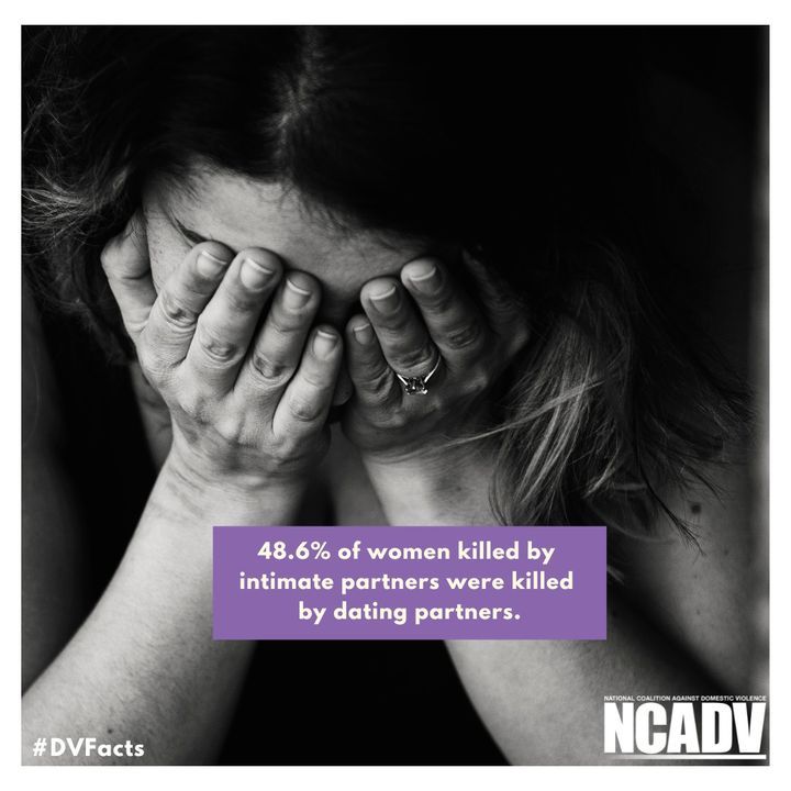 dvsn_connects's tweet image. Almost half of women killed by intimate partners were killed by dating partners. #DVFacts
via @ncadv