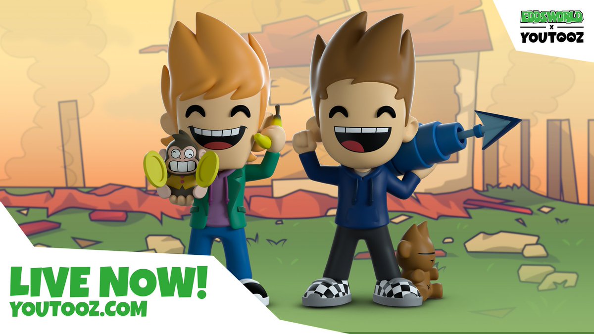 Eddsworld's tweet photo. They’re finally here! For a limited time only, grab your Matt and Tom vinyl figures from @youtooz. We’re so happy with how these figures turned out!

Visit https://t.co/7AhiXqH9wB to get your own today! 💚 #Eddsworld https://t.co/9Hiu8qPI2t