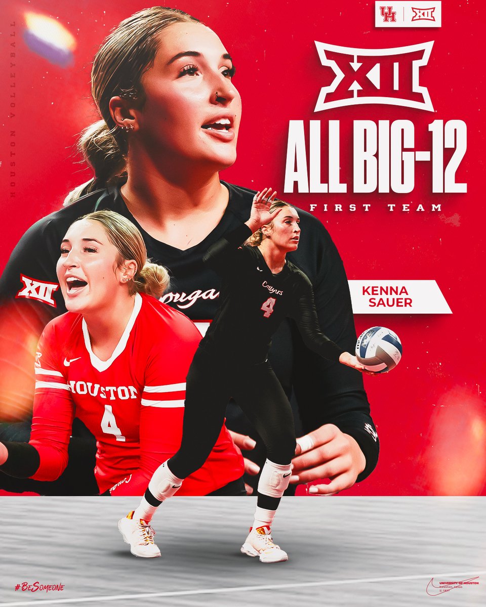 Houston Volleyball (@uhcougarvb) on Twitter photo FIRST TEAM ALL-BIG 12 π₯π₯
Congrats, <a href="/kenna_sauer/">Kenna Sauer</a>!
#BeSomeone // <a href="/Big12Conference/">Big 12 Conference</a> FIRST TEAM ALL-BIG 12 π₯π₯
Congrats, <a href="/kenna_sauer/">Kenna Sauer</a>!
#BeSomeone // <a href="/Big12Conference/">Big 12 Conference</a>