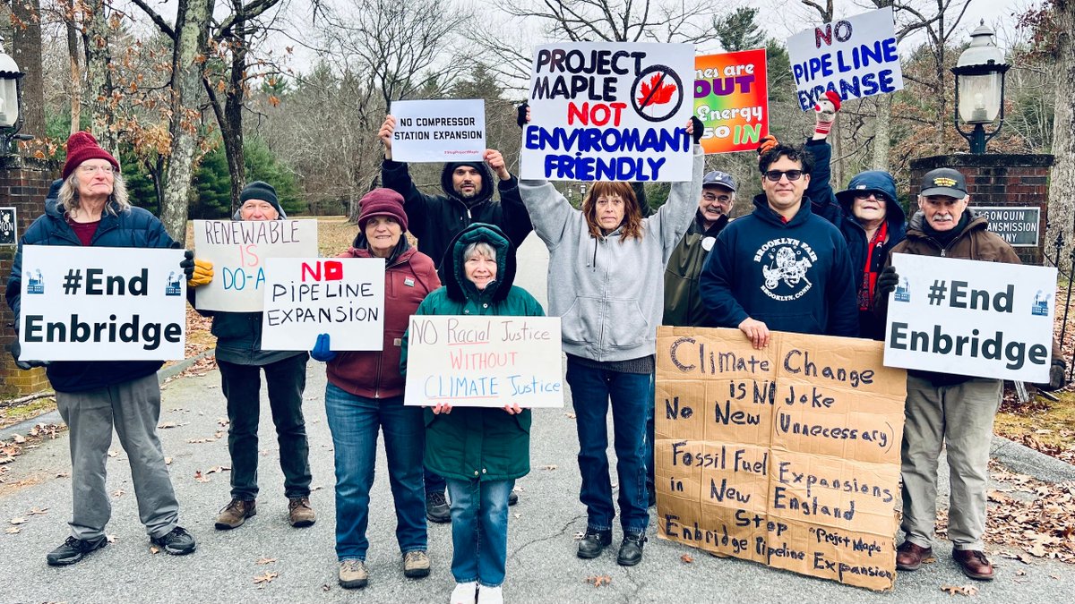 Enbridge wants to expand their fracked-gas pipeline system in the Northeast, including the toxic compressor station in Burrillville, RI. 

We've fought previous expansions to the compressor station, and we will fight again. #EndEnbridge #StopProjectMaple