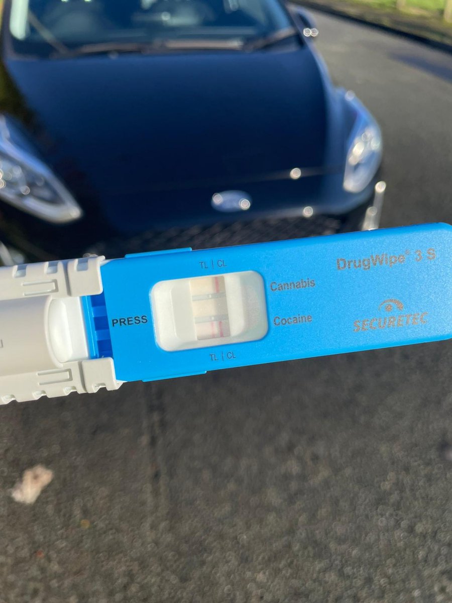 This driver was stopped on one of our #OpLimit sites today, exceeding the speed limit. They tested positive for cocaine at the roadside resulting in their arrest. #Think