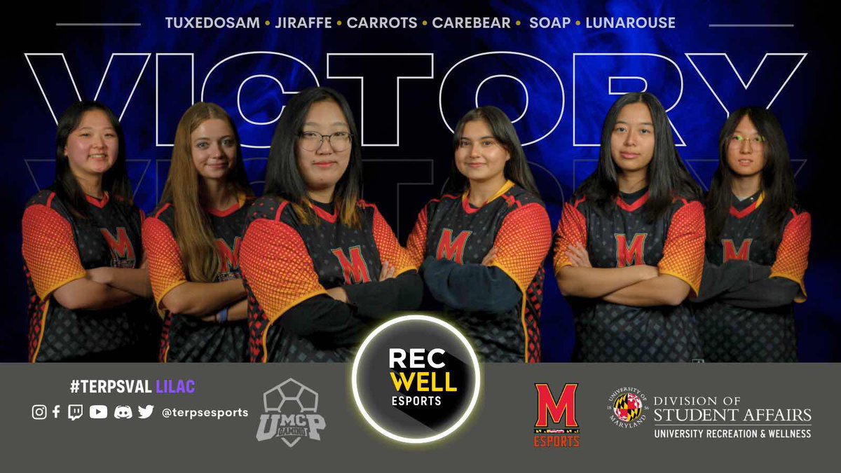 Congratulations to our #TerpsVAL Lilac for the 2-0 Win last night, advancing them into the GRAND FINALS of the <a href="/NECCGames/">NECC</a>! 🏆

#GoTerps | <a href="/UMDRecWell/">UMD RecWell</a>