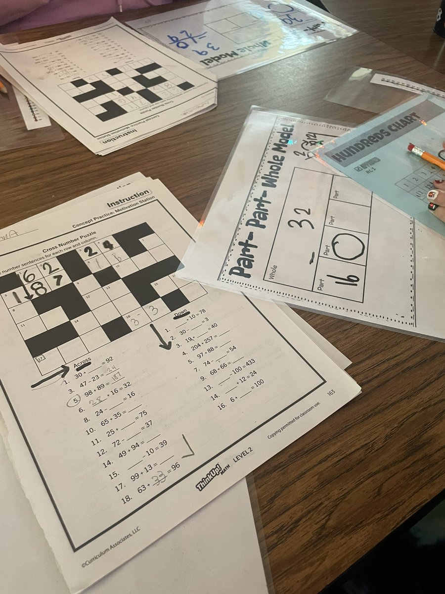 Cross-word Number Puzzle using part-part-whole model to help us add &amp; subtract <a href="/NorthwestISD/">Northwest ISD</a> <a href="/bailey_nisdrti/">Jennifer Bailey</a> <a href="/PrairieViewES/">Prairie View Elem</a>