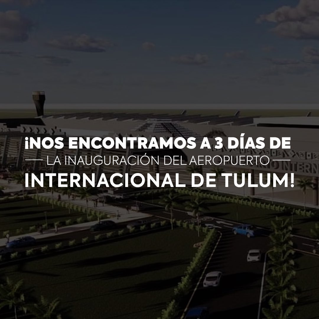 GrupoTsalach's tweet photo. ✈️ ¡Bienvenidos al futuro de las inversiones en #Tulum! 🌴✨ Estamos emocionados por la próxima inauguración del Aeropuerto Internacional de Tulum, un proyecto que traerá consigo un horizonte lleno de oportunidades para los inversores de #bienesraíces 🏡💰 https://t.co/W6BfunQn2y