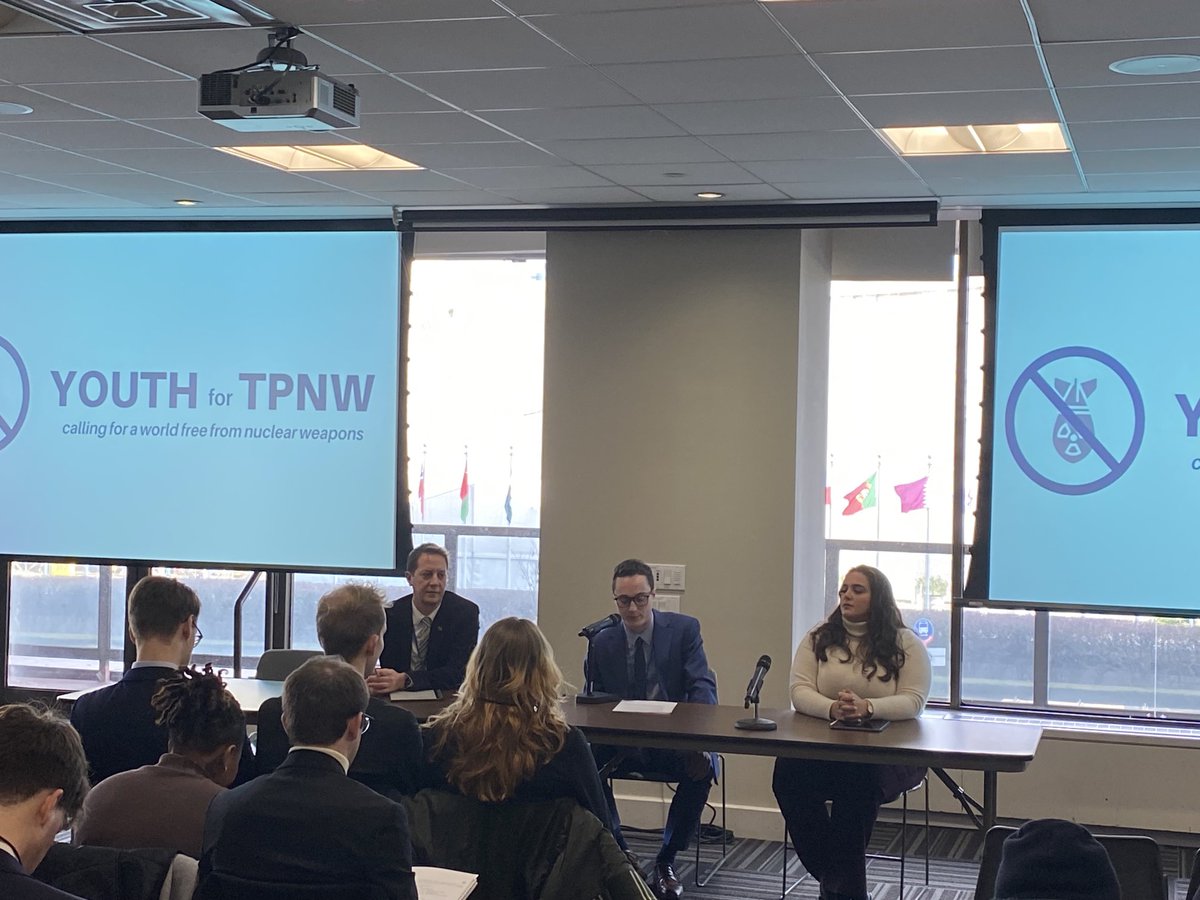 Youth for TPNW’s forum at #TPNW2MSP hearing how the treaty requires states to provide assistance to people whose health and environment have been harmed by the use and testing of nuclear weapons #NuclearBanWeek
