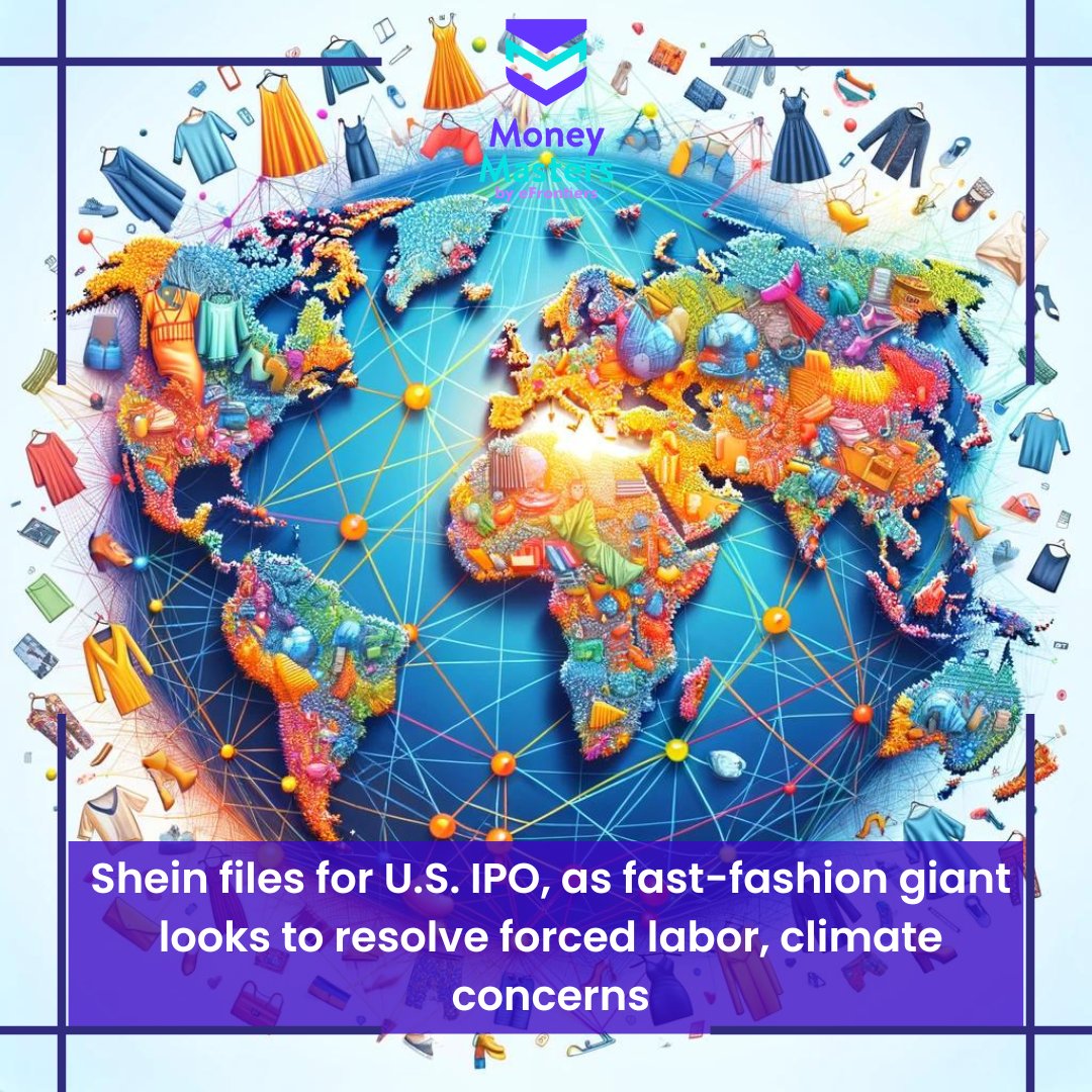 🛍️ Shein files for a U.S. IPO, aiming to expand globally despite facing challenges like forced labor accusations and environmental concerns. #Shein #FashionBusiness Reported by CNBC.