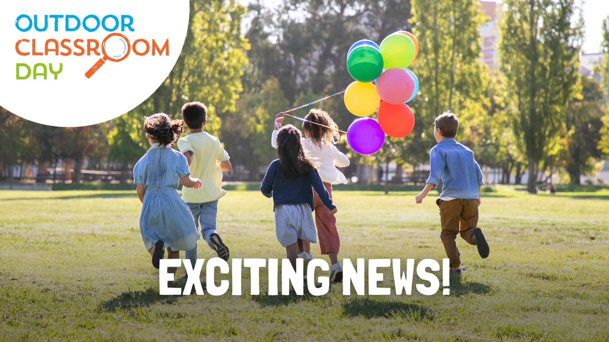 Exciting news! We're delighted to share that @LtL_News are the proud new guardians of Outdoor Classroom Day 🥳 We hope you'll join us on the next stage of this exciting journey, starting with the next #OutdoorClassroomDay on 23 May 2024! Find out more 👉 ltl.org.uk/news/outdoor-c…