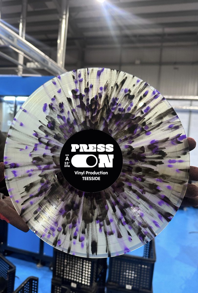 We ❤️this mix ! - purple and black splatter on a translucent base! 🎵

 #VinylRecords #MusicLover #splatterdisc #splattervinyl #newmusuc #newvinyl #rsd #recordstoreday