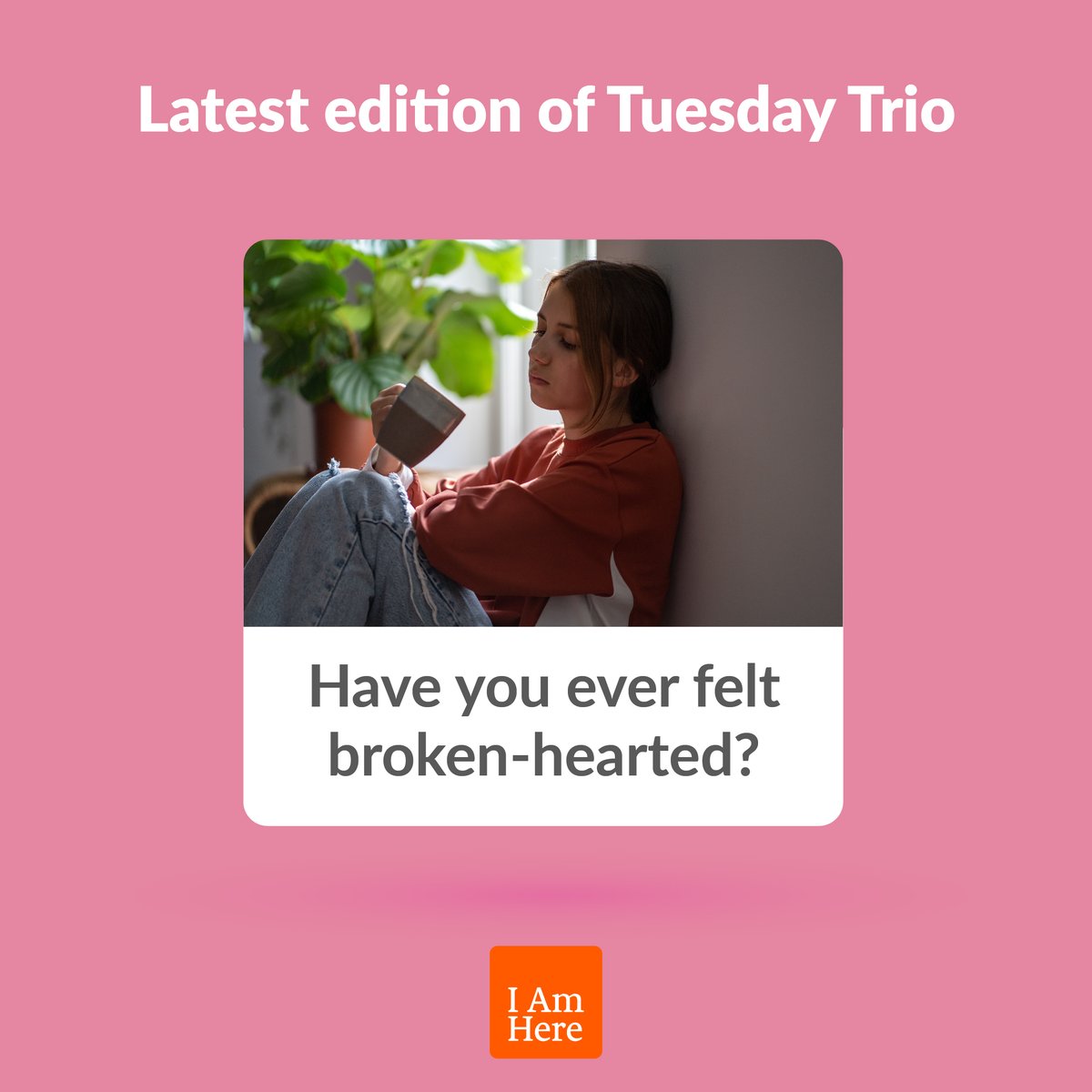Where do broken hearts go? Do they find a way home? This week on our Tuesday Trio, we explore the physically and emotionally challenging experience of being left broken-hearted and how we get around that.
Link
#SelfCare #SelfManagement #PowerOfHelp #AskTheQuestion #MentalHealth