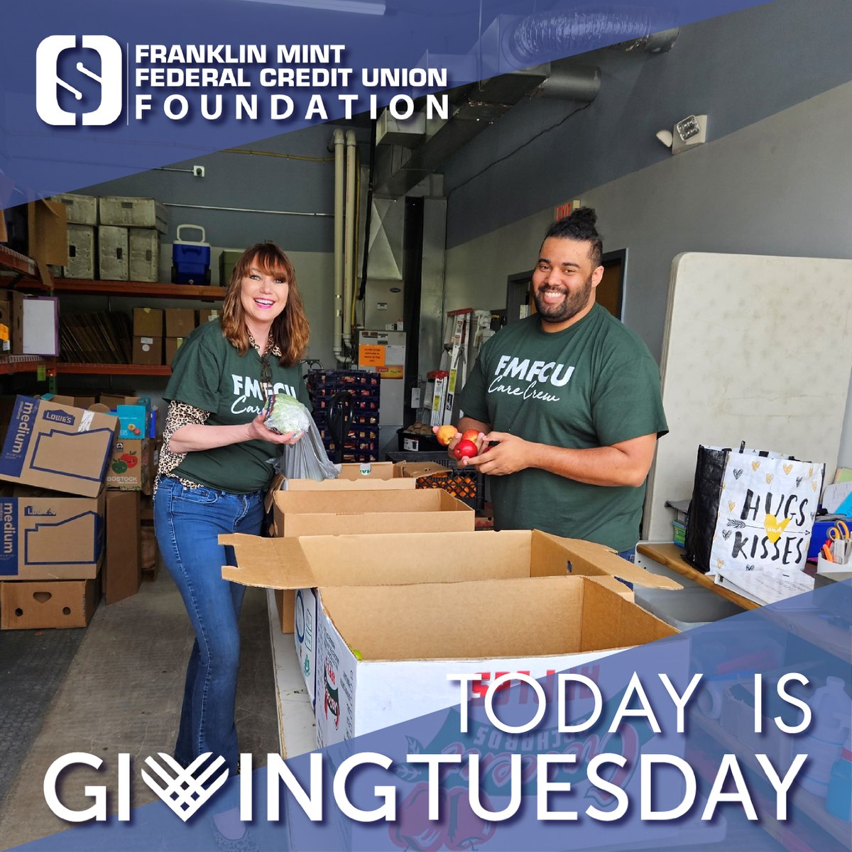 It's #GivingTuesday! Thank you to all that have donated to our Food Insecurity Fund. There is still time to help feed our neighbors!  fmfcufoundation.org/donate <a href="/FMFCU/">Franklin Mint FCU</a>