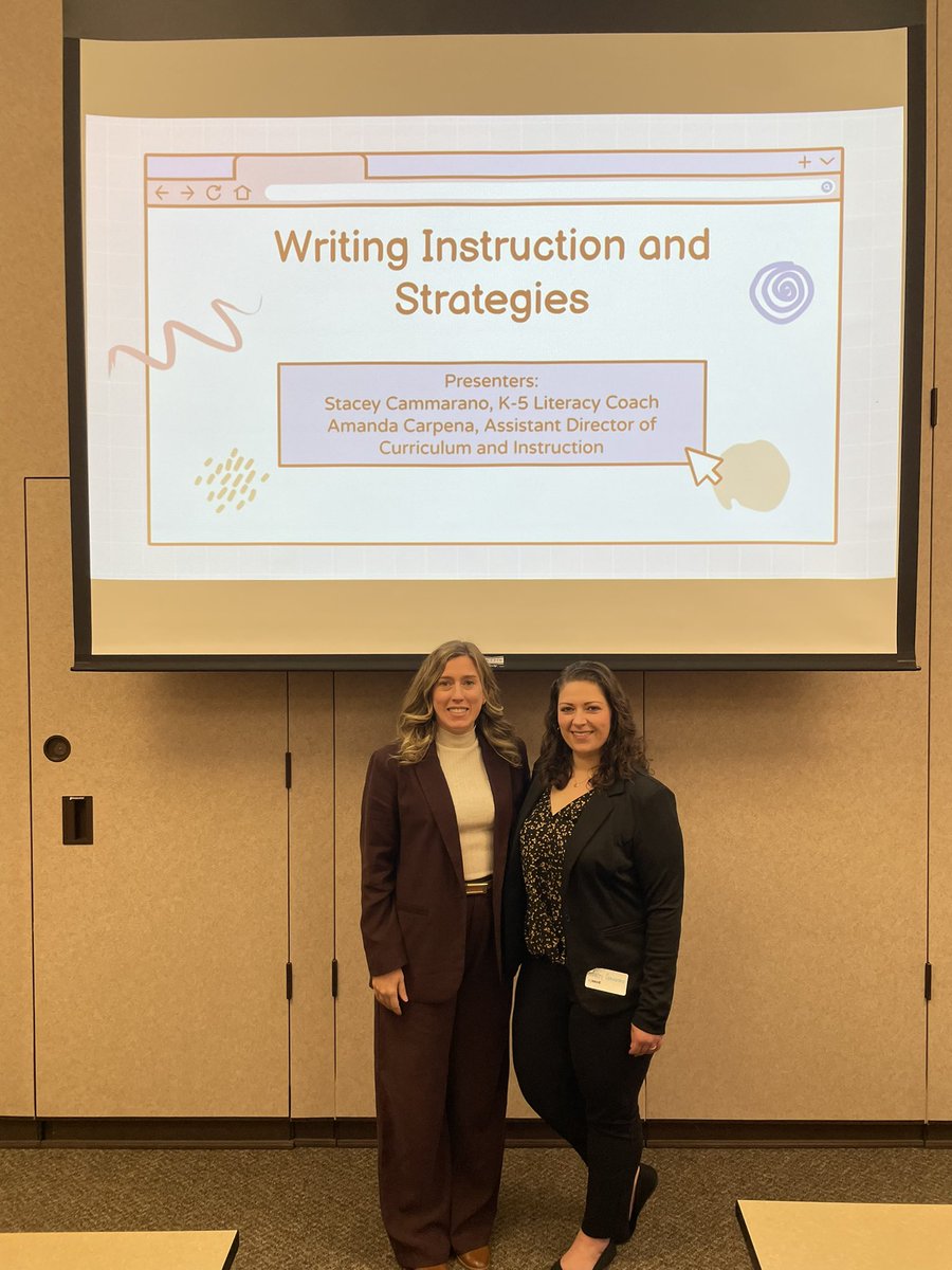 mrscarpena's tweet photo. Thank you @NatalieFranzi for inviting us to present on Writing Instruction at the @njascd Early Childhood Summit. #NJASCDECS @mrscammsclass https://t.co/WX5tPfetSz