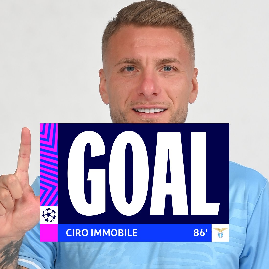 OfficialSSLazio's tweet photo. 86' | #LazioCeltic 2-0

👑 La doppietta del capitano @ciroimmobile!!!

(Scusate non abbiamo fatto in tempo a preparare il primo banner, facciamo che questo vale doppio 😁)

#UCL | #CMonEagles 🦅 https://t.co/0lrogFY2xF