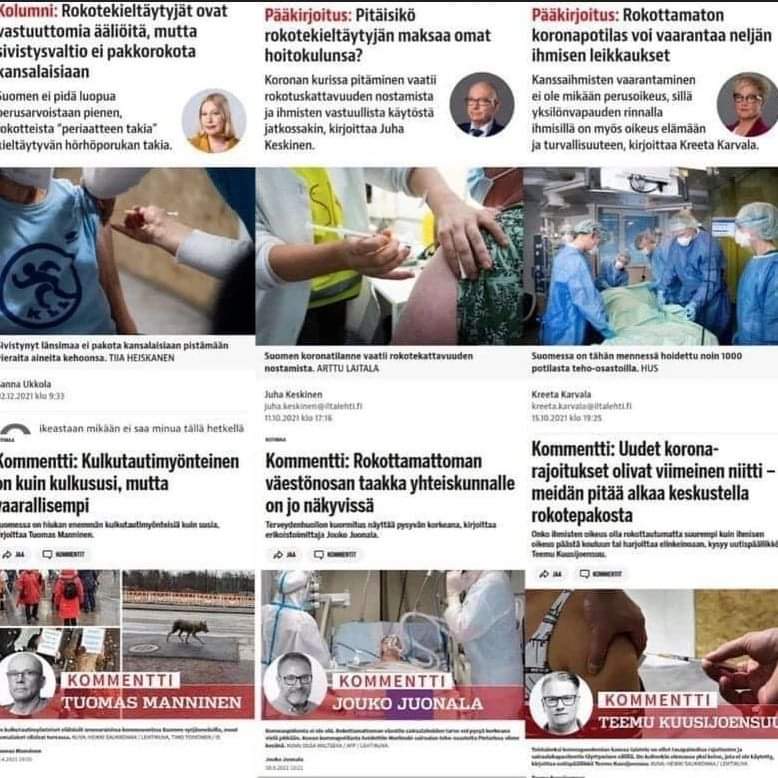 iamAntero's tweet image. Hyvien ihmisten, ihmisyyttä arvostavien ja henkilökohtaista koskemattomuutta kunnioittavien toimittajien tuotoksia, ole hyvä!