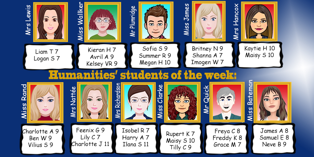 Congratulations to last week's students! Great work, keep it up!