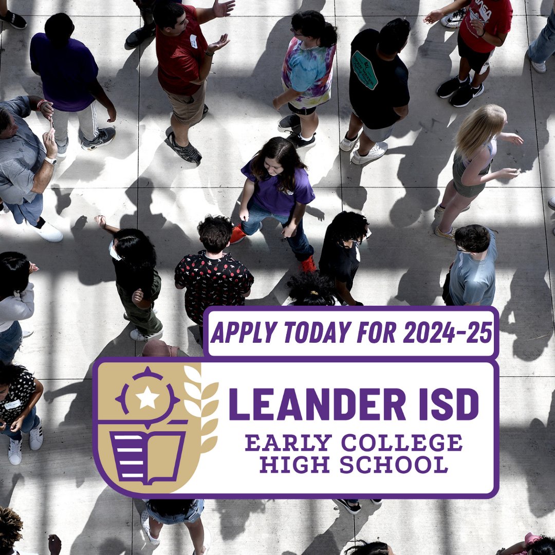 Early College High School (@LISD_ECHS) is now accepting applications for the 2024–25 school year! Learn more about this #1LISD school of choice and the opportunity to earn a tuition-free college degree while in high school: bit.ly/414ZF3d 🎓 🎓 🎓