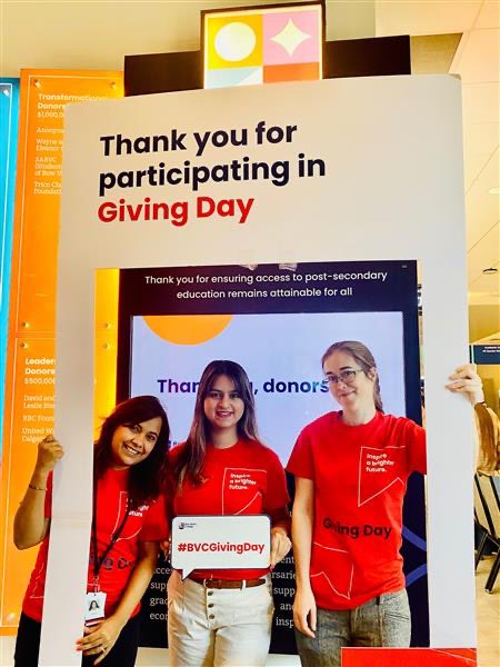 BowValley's tweet photo. Our third annual giving day is in full swing!
We encourage you to join us on the second floor of North Campus, where we will be actively spreading the word about #bvcgivingday
Inspire a brighter future.
Champion the way for students.
#bowvalleycollege #bvcnow https://t.co/UOg2mRN3Xg