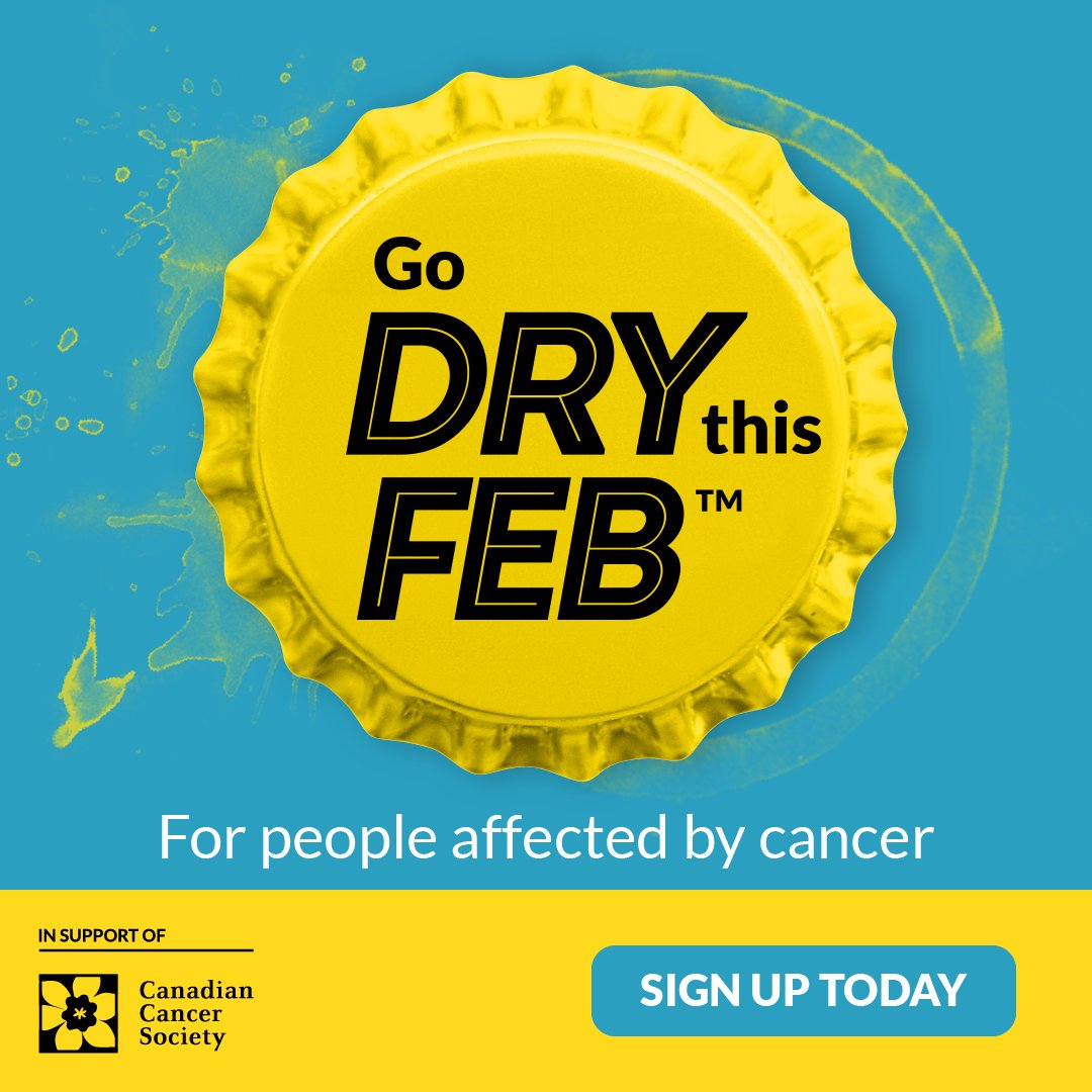 Dry Feb 2024 is back! Challenge yourself to go Dry for the shortest month of the year.

Every dollar raised will fund life-saving cancer research to save and improve the lives of people facing cancer.

Sign up today at bit.ly/3zaQykP