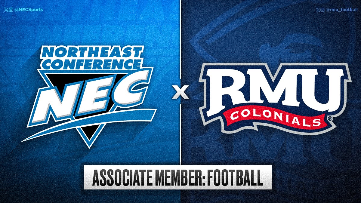 🚨🏈A 𝙛𝙖𝙢𝙞𝙡𝙞𝙖𝙧 𝙣𝙖𝙢𝙚 is set to return to the 𝙉𝙀𝘾 𝙜𝙧𝙞𝙙𝙞𝙧𝙤𝙣 𝙨𝙘𝙚𝙣𝙚... @RMUAthletics has accepted an invitation from the Council of Presidents to rejoin the NEC as a football associate member in 2024‼️ #NECFB 🤝 @RMU_Football 🔗: northeastconference.org/news/2023/11/2…