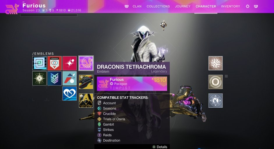 🚨BRAND NEW DRACONIS TETRACHROMA EMBLEM GIVEAWAY🚨

To Enter Giveaway:
✅Like &amp; Retweet this Post
✅Follow me @FRelic3 
✅Follow <a href="/DestinyTheGame/">Destiny 2</a> 

For Extra Entry:
☑️Follow me on Twitch.tv/FuriousRelic

Winner chosen on December 8 2023‼️
#emblemgiveaway #Destiny2 #BungieCreator