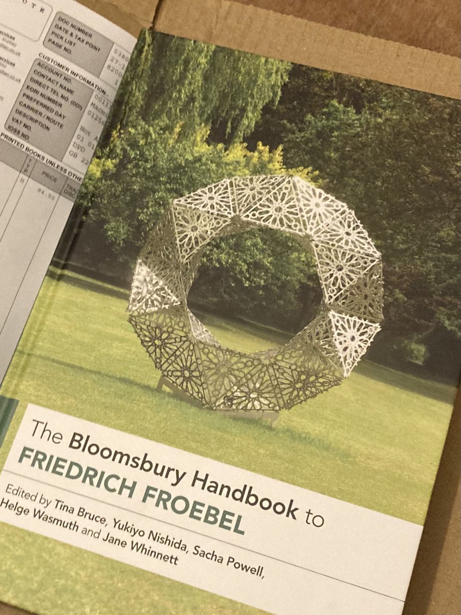 Just got home from work to this ⬇️⬇️⬇️⬇️. So excited  to dive in. Early Christmas present 🎁 <a href="/FroebelTrust/">Froebel Trust</a> <a href="/SachaPowell1/">Sacha Powell</a> @earlychildhood <a href="/USWDepEd/">Early Years Study at USW</a> @earlyyearspedagogy #pedagogy💗