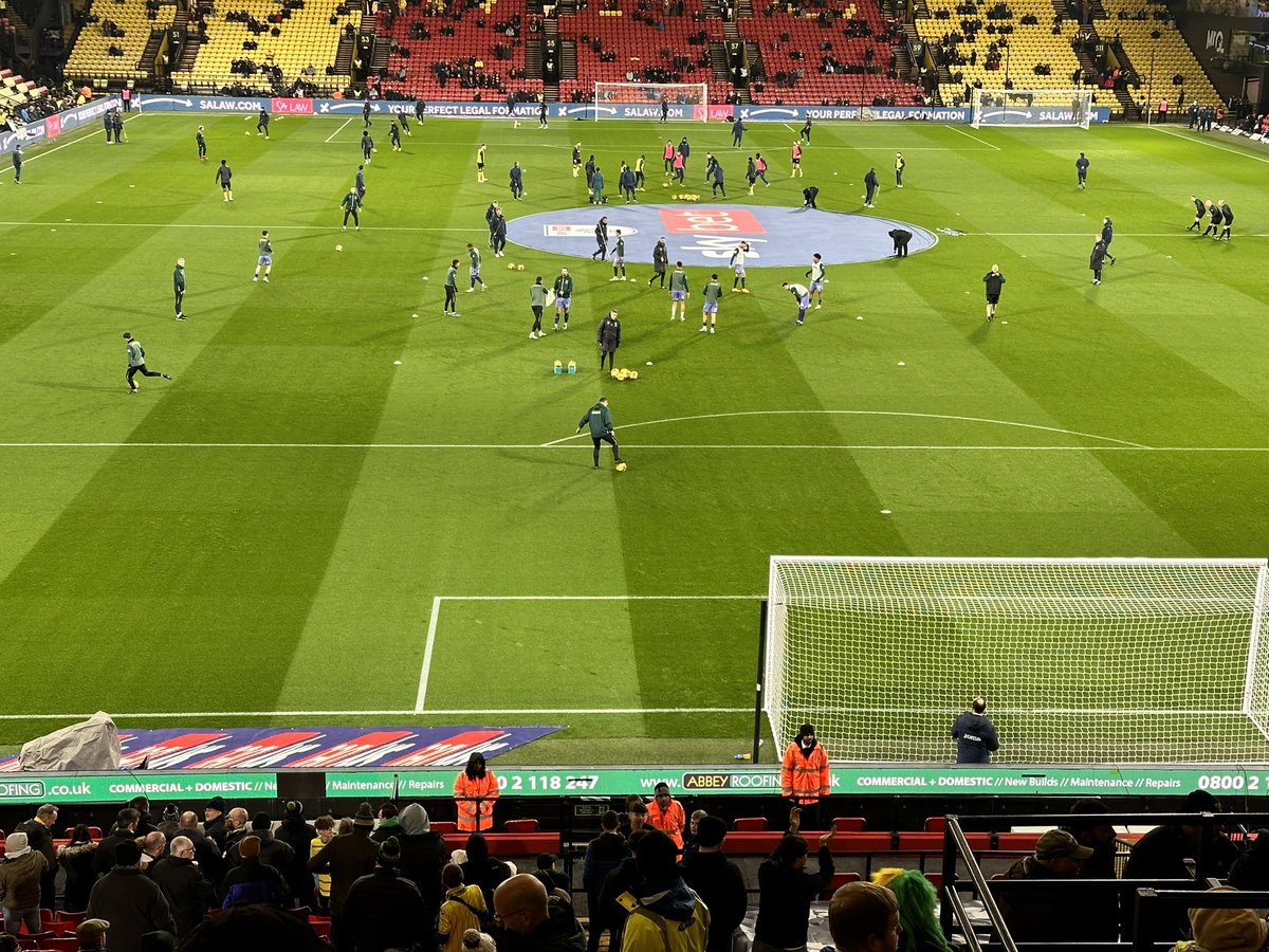 CavellHealthca1's tweet photo. At Vicarage Road, cold night, 3 wins in a row please @ncfc https://t.co/0lCHfDx84x