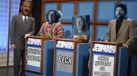 PretendingPod's tweet photo. We're stoked to host a Season Two Q&amp;A in The Den of Sin this very night, November 28th at 7:37PM CT.   I know I used a Jeopardy! picture, but if you put your question in the form of an answer and expect us to answer in the form of a question, we are going to get very confused. https://t.co/93mOOlxbaI