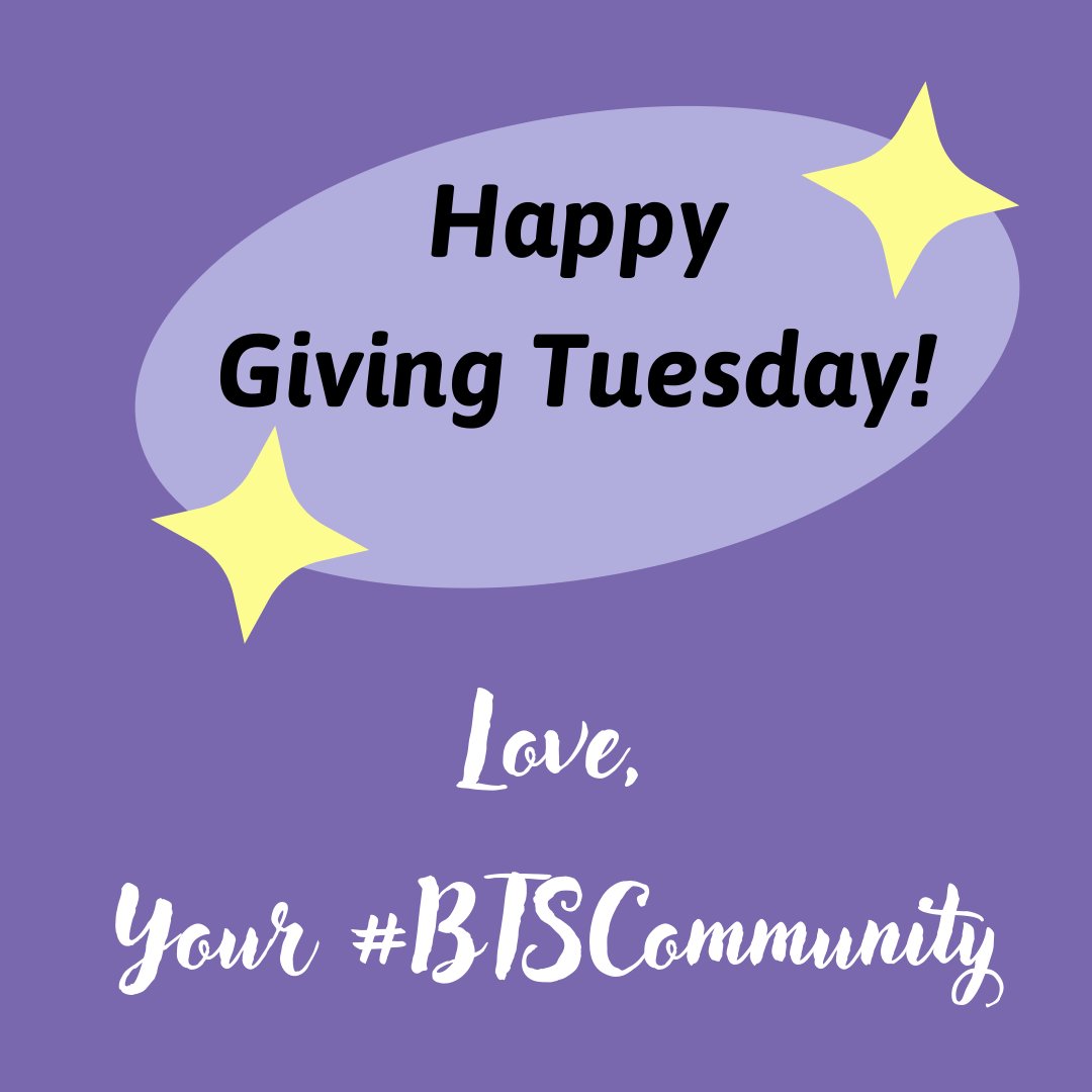 Happy Giving Tuesday! 

Today on this global day of giving, we are looking to you, our #btscommunity for your support.

By donating today, you will make an impact in your colleagues' lives when they are most in need. 

Donate now by hitting the link in our bio 🔗

#GivingTuesday