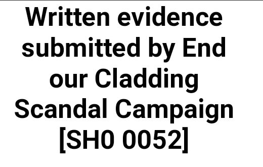 End Our Cladding Scandal tweet media